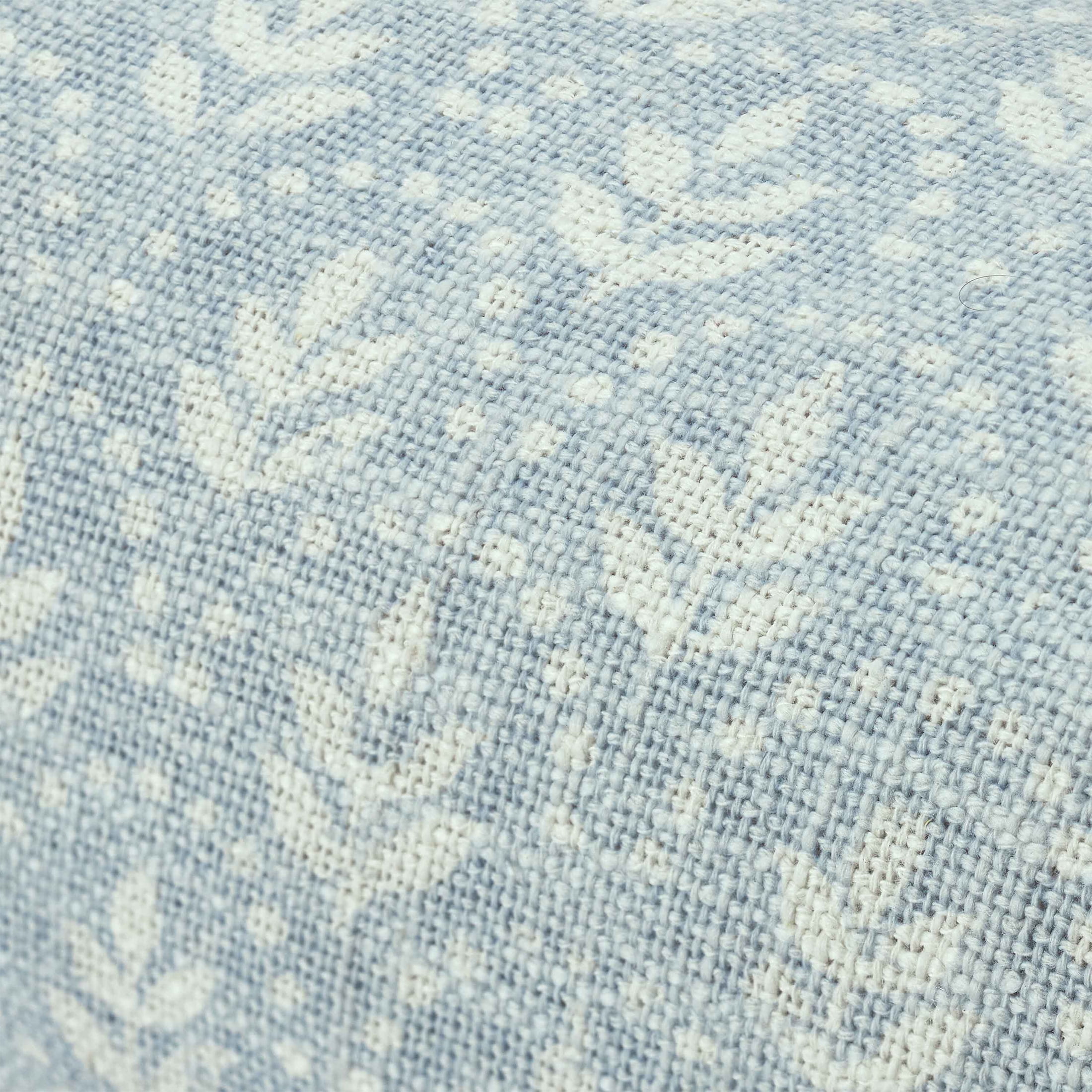 Beautiful 8" x 20" Hydrangea Block Print Bolster Decoration Pillow by Drew Barrymore