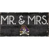 ECU Pirates 6'' x 12'' Mr. & Mrs. Sign
