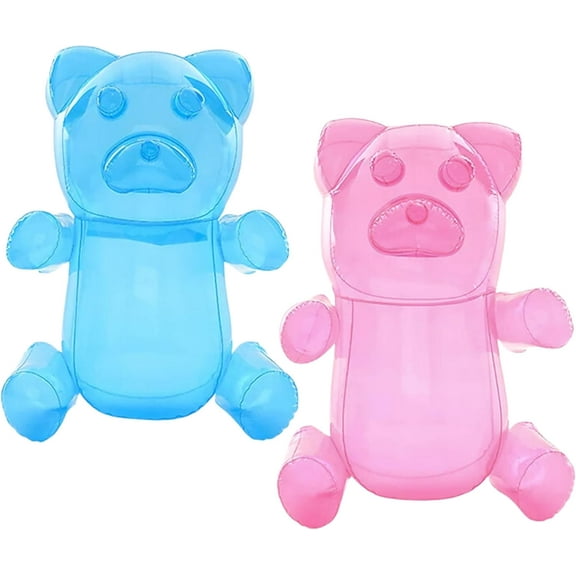 4E's Novelty 2 Pack Inflatable Gummy Bears - 24'' Large Fun Party Decorations, Candyland Theme Decor