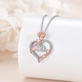 thumbnail image 5 of 18 Year Old Birthday Gifts 925 Sterling Silver Love Heart Rose Flower Pendant Necklace for Women 16th/18th/21th/25th/30th/40th/50th/60th Gifts for Daughter Sister Graduation Jewelry (30th), 5 of 6