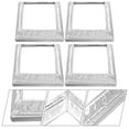 Axio 4pcs Deck Post Bases Post Square Brackets Heavy Duty Deck Post