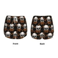 thumbnail image 6 of Sigee Butterfly Skull for Women's Athletic Shorts High Waisted Running Shorts Pocket Sporty Short Gym Elastic Workout ShortsSmall, 6 of 9