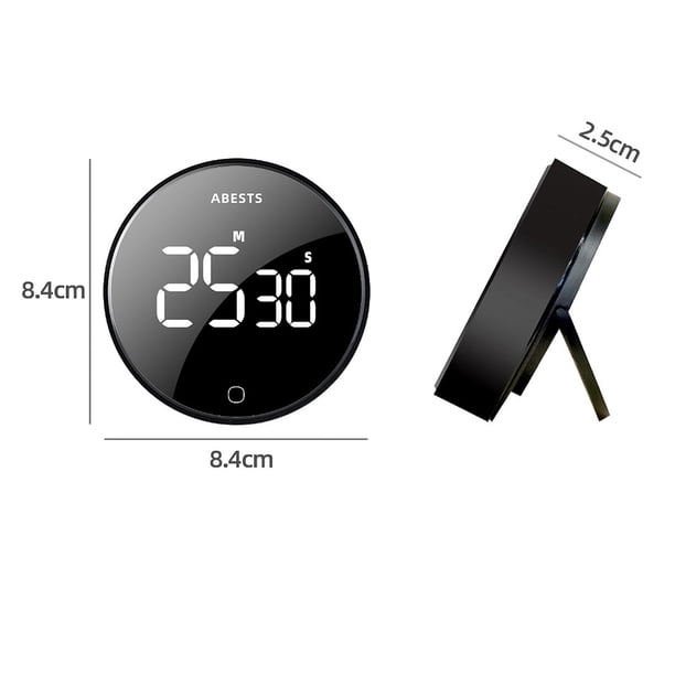 Temporizador de cocina digital LED Recordatorio de cuenta regresiva de cocina magnética USB Soporte trasero Ndcxsfigh Libre de BPA