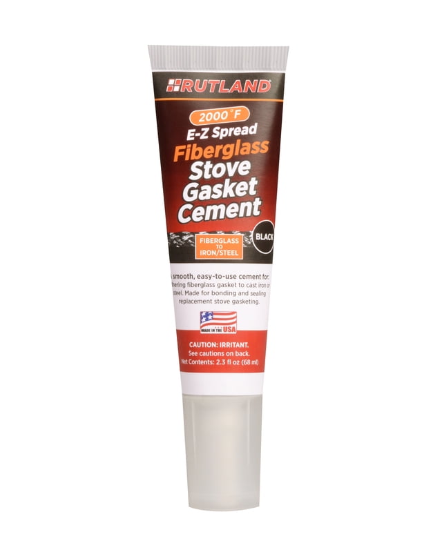 Rutland Stove Gasket Cement 2000 Deg. F Black 2.3 Oz