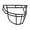 BLACK, variant on VENGEANCE ROPO-DW-TRAD-NB FACEMASK Carbon Steel / Gray