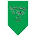 thumbnail image 2 of Mirage Pet 66-168 LGEG Be Hippy Screen Print Bandana, Emerald Green - Large, 2 of 2