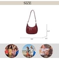 thumbnail image 4 of Small Hobo Bags for Women Retro Crescent Shoulder Purse Fall Soft Crossbody Handbag, 4 of 6