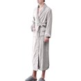 thumbnail image 3 of HSHMT Womens Long Robe Women'S Double Pocket Flannel Bathrobe Soft And Warm Double Faced Velvet Bathrobe Pajamas And Home Wear Bathrobe Robe, 3 of 7