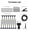 A003- Clear (15m), variant on Automatic Garden Watering System 16 Ft Flexible Drip Irrigation Kit 3.5 Inch Adjustable Nozzles for Outdoor Plant Watering Backyard Patio Garden Accessory Set