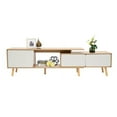 thumbnail image 4 of Modern TV Stand TV Unit Sideboard TV Console Media Cabinet Solid Wood White, 4 of 18