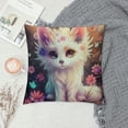 thumbnail image 2 of Orinice Cute Cat Graphic Decorative Throw Pillow Cover for Home Couch Living Room Bed Sofa - High-Quality 1PC Mother's Day Autumn Pillow Case 20x20in, 2 of 5