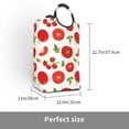 thumbnail image 3 of Lsque Fresh Red Tomato Laundry Basket, Laundry Hamper, Dirty Clothes Hamper for Laundry, Collapsible, Waterproof Laundry Baskets with Aluminum Handles for Laundry, Dorm, Family, 3 of 6