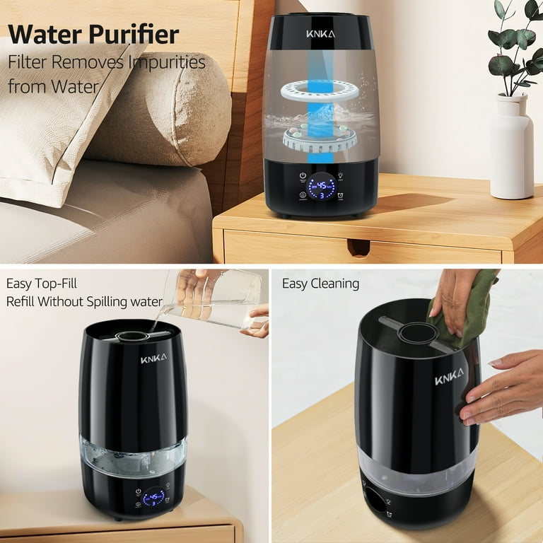 KNKA 4.5L Humidifier, Quiet Operation, Auto Humidity Control