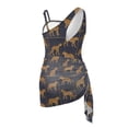 thumbnail image 5 of Whosucclay Leopard Print Girls One Piece Swimsuit, Adjustable Strap Girls' One Piece Swimsuit with Cover Up for Little Girls, Quick Dry, 9-10 Years Old, 5 of 10