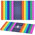 thumbnail image 1 of Big Jumbo Pop Its It Fidget Gigante Mega Push Bubble Popit Poppet Popper Figet Grande Enorme Rainbow Poppit Pop-It Popet Juego Tablero de ajedrez Sensory Figette para niños Adultos Adepaton WMCH-356, 1 of 7