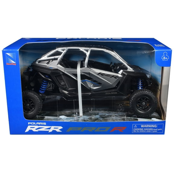 Polaris RZR Pro R UTV Silver Metallic and Black 1/18 Diecast Model by New Ray