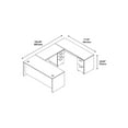 thumbnail image 4 of Series C 72" U-Shaped Desk with Pedestal in Hansen Cherry - Engineered Wood, 4 of 6