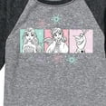 thumbnail image 3 of Frozen 2 - Pastel Character Grid - Toddler And Youth Raglan Graphic T-Shirt, 3 of 4
