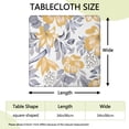 thumbnail image 2 of Pioneer Flower Floral Print Pattern Square Fitted Tablecloth with Elastic Edge,Square Table Cover,Washable Elastic Table Cover for Home Kitchen Party Decor 34"x34", 2 of 6