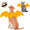 Orange, variant on Cat Dog Halloween Bat Wings Harness, Pet Halloween Costumes Purple Felt Bat Chest Vest, Felt Cats Dog Halloween Costumes for Halloween Party Decor (Purple)
