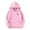 Pink, variant on Hifoo Kids Girls Sweatshirt Casual Personality Coconut Tree Print Hoodie Pullover Hooded Tops With Pocket Toddler Trendy Child Dailywear