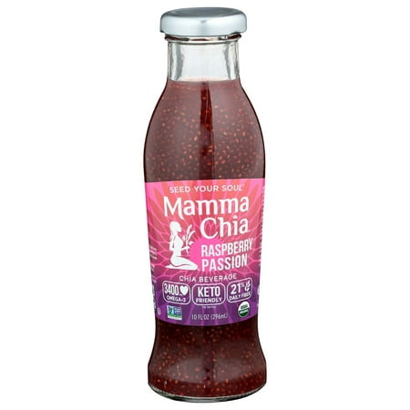 Mamma Chia Organic Raspberry Passion Vitality Beverage, 10 Ounce -- 12 per Case.