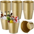 thumbnail image 6 of 24 Pcs Metal Wine Bucket Bulk Beer Bucket Ice Pails with Handle Champagne Soda Ice Bucket Party Beverage Chiller for Summer Picnic Buffet BBQ Home Bar Club(Silver,7.1 x 6.5 x 5.1"), 6 of 11