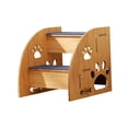 thumbnail image 1 of Escaleras de madera perfecl para mascotas antideslizantes 2 pisos, 1 of 8