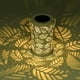 thumbnail image 1 of Decoración del hogar, faroles solares colgantes para exteriores, farol metálico ahuecado, luz LED decorativa para jardín, delicado adorno para patio., 1 of 7