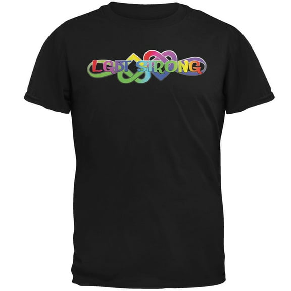 LGBT Strong Infinite Love Mens T Shirt Black X-LG