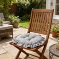 thumbnail image 3 of KUKIDSVO 40cm Round Lace Chair Cushion Velvet Floor Pillow for Living Room Bedroom Meditation(Gray), 3 of 6