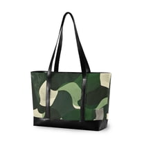 FORMRS Laptop Tote Bag for Women with 15.6" Computer Compartments Handbag, Black Abstract