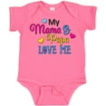 thumbnail image 3 of Inktastic My Mama and Papa Love Me with Hearts Boys or Girls Baby Bodysuit, 3 of 5