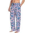 thumbnail image 2 of Daiia Orchids Flowers Men's Sleep Pant with Pockets and Drawstring,Pajama Pants-X-Large, 2 of 9