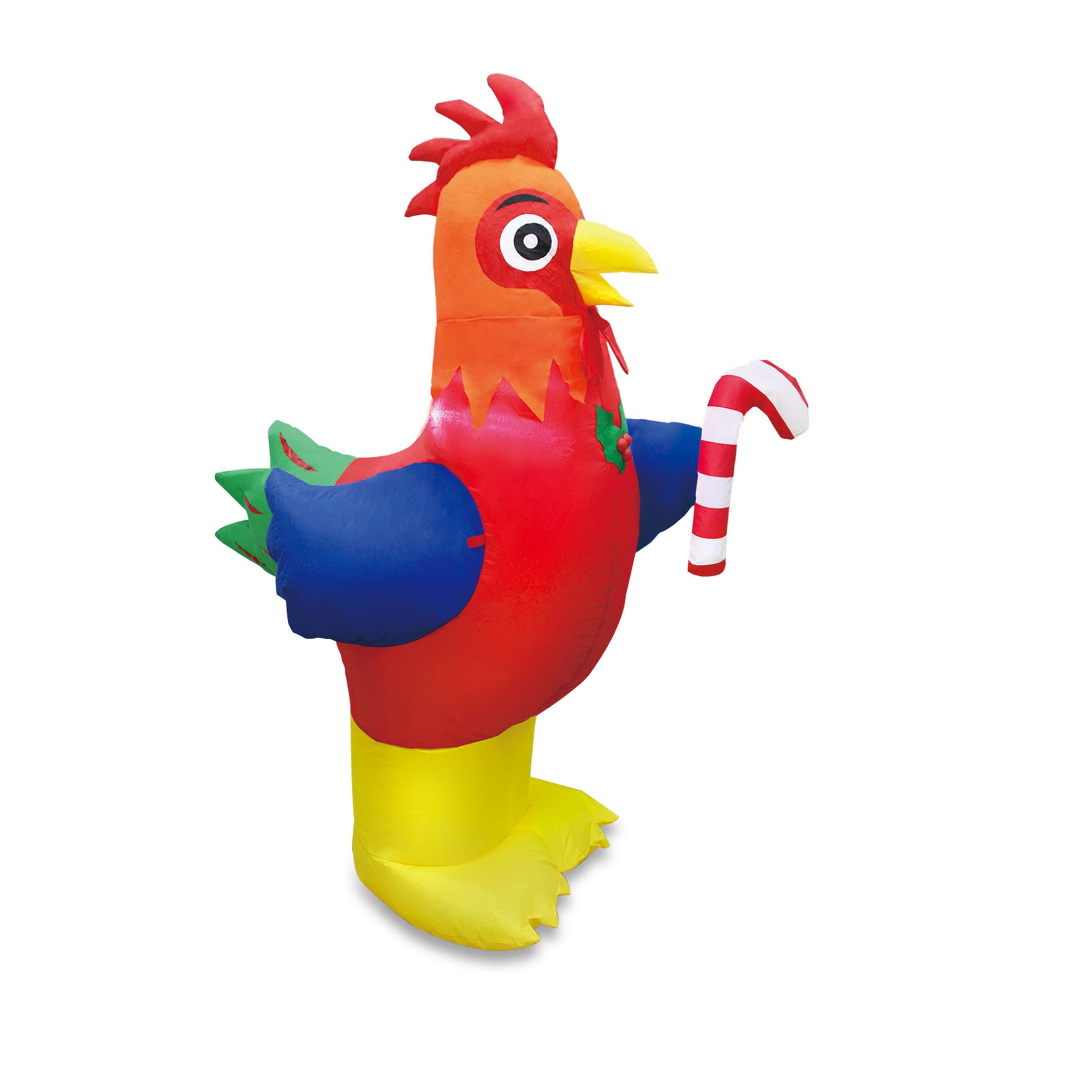Holiday Time Colorful Rooster Inflatable, 4FT