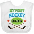 thumbnail image 3 of Inktastic My First Hockey Season Boys or Girls Baby Bib, 3 of 4