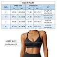 thumbnail image 3 of RXRXCOCO Ribbed Sports Bras Workout Padded Sports Bra Spaghetti Strap Womens Yoga Bra, 3 of 7