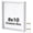 White, variant on 5x5 Small Shadow Box Frame | Soft Linen Back & Push Pins Included, Polystyrene Glass Memory Display Case for Flowers, Tickets & Cherished 3D Items, Black