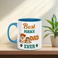 thumbnail image 3 of Best Manx Dad Ever Happy Father's Day 11oz Accent Two-tone Mug Cat Lover Kitten Owner Gifts Coffee Tea Cup - 02006, 3 of 5