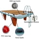 thumbnail image 2 of Inflatable Bed on Water, Inflatable Floating Row for Fishing Fishing Platform at Sea, Inflatable Floating Platform on Water with EVA Non-Slip Mat,3 * 3m/9.8 * 9.8ft, 2 of 5