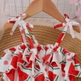 thumbnail image 5 of Glisme Girls Dresses Summer Casual Sleeveless Romper With Watermelon Print For Toddlers Playful Outfit For Daily Wear School Outdoor Activities Red Sundress Size 3-4 Years, 5 of 8