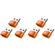 thumbnail image 1 of Adaptador OTG 6A Type-C a USB3.0 para PC (3 piezas) Naranja, 1 of 7
