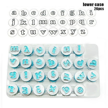 

26pcs/set Lower Case Letter Alphabet Cookie Mould Fondant Cake Mold Plastic Cutter