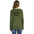 thumbnail image 4 of Purcoar Women's Long Sleeve Full-Zip Hoodie Jacket Cotton Sweatshirt, 4 of 7
