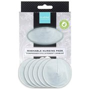 Kushies Organic Jersey Nursing Pads - Blue/Ecru