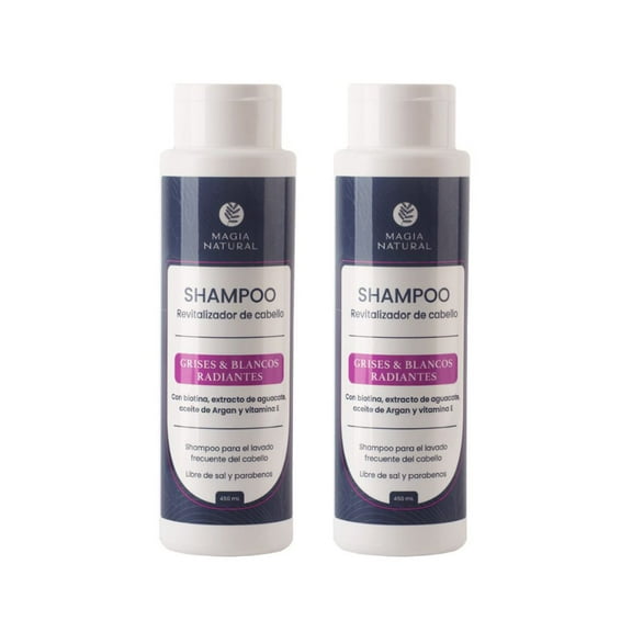 Magia Natural Shampoo Revitalizador de Cabello para canas 450mL (2 Pack)