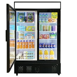 NSF 44 in. Glass Door Commercial Refrigerator 35 Cu.Ft. Retail Refrigerator Merchandiser Cooler Beverage Display Cooler