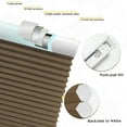 thumbnail image 6 of Keego Cordless Cellular Shades Window Blinds Modern Size and Color Customizable Brown Blind Light Filtering 43"w x 36"h, 6 of 8