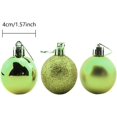 thumbnail image 2 of 24 piezas de adornos navideños pequeños de 1,57 pulgadas, irrompibles, para decoración de fiestas, bodas y fiestas, incluye ganchos para adornos de árbol (naranja, 4 cm/1,57 pulgadas), 2 of 4