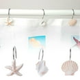 thumbnail image 3 of potrochi Seashell Shower Curtain Hooks Bathroom Beach Shell Decor, Beach Inspired Bathroom Decor, Beach Inspired Bathroom Decor, Set of 12, 3 of 8